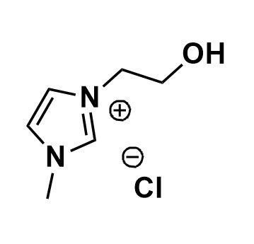 Image of Molecular Structure of 1-(2-Hydroxyethyl)-3-methylimidazolium chloride, 61755-34-8