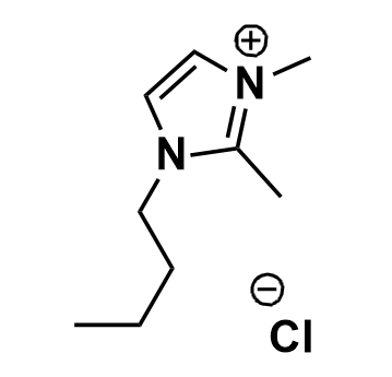 Image of 1-Butyl-2,3-dimethylimidazolium chloride, 98892-75-2 molecule